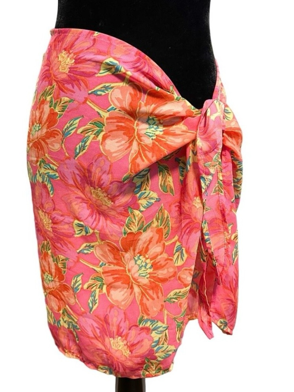 Beach Riot Melanie Sarong in Miami Peony